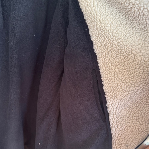 Faherty Navy and Green Plaid Teddy Jacket - Picture 6 of 8